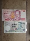 🇹🇭 Thailand 100 baht 1994 P-97 & 20 baht P-88 1981 banknote 042924-16