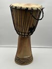 Hand Carved African Style Solid Wood Djembe 21
