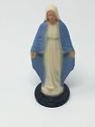 Vintage Dashboard Virgin Mary Statue No Magnet, Plastic Religious Dash Accessory