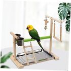 Parrot Playstand,Wooden Bird Playground Playpen Play Gym Training Perch