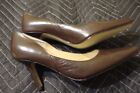 Karen Scott Women's Classic Heeled Pumps Brown Leather Size 7.5M Dressy     220