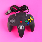 Official Nintendo 64 BLACK / GRAY Controller AUTHENTIC 👾 OEM N64 NUS-005 USED