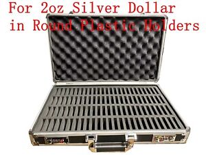 Storage Travel Locking Box Case Holding 100 X 2oz Silver Dollar Coins Holders