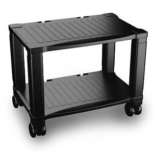 Printer Stand-2-Tier Under Desk Tables for Fax Scanner Printer Portable Storage