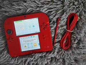 New ListingNINTENDO 2ds console red With Usb Charger And Stylus.   ***READ DESCRIPTION***