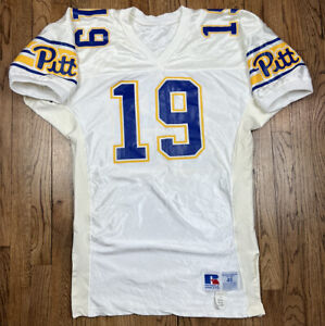 Vintage Pitt Panthers Authentic Game Worn Football Russell Athletic Jersey Sz 46