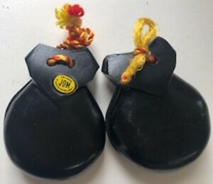 Vintage Calidad Signed JOM Wooden Castanets.1930’s. Made in Mexico