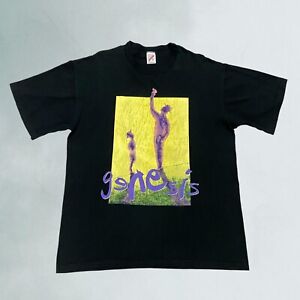 Vintage Phil Collins Genesis Tour T-Shirt 90s Black  Mens XL Band Tee Art Music