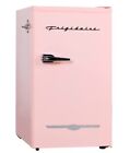 Retro Pink Mini Fridge Freezer 3.2 cu ft Girls Dorm Office Compact Refrigerator