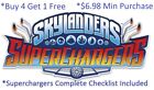 *Buy 4=1Free Skylanders SuperChargers Complete UR Set w Checklist*$6.98Minimum👾