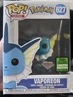 Funko Pop! Pokémon 627 Vaporeon Diamond Spring Convention Exclusive W/ Protector