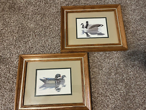 New ListingTwo VTG Bird Prints Of A Painting By Richard Sloan 1980 & 1981 Wood Framed