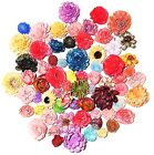 Wood Flowers Bouquet Multi Color Types Handmade with Stems DIY Easy Assemble(17)