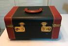 Vintage Black Hard Shell Suitcase Luggage 15” L - no keys