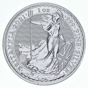 Better Date 2021 Great Britain 2 Pounds 1 Oz. Silver Britannia World Coin *372