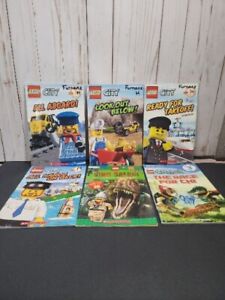 6 Lego Books I Can Read Step Into Reading Level 1-3 Boys Book Lot Learning Read