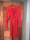 Bump In The Night  Red  Maternity Robe Pajamas Womens Size XL