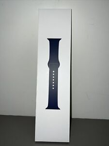New Original Apple Watch Sport Band 44mm Deep Navy Blue M & L 3H110AM/A OEM