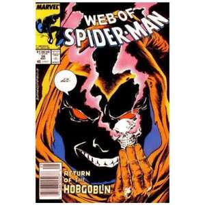 Web of Spider-Man (1985 series) #38 Newsstand in NM minus. Marvel comics [l