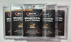 5 Pack BCW One Touch Magnetic Card Holder 35 Pt | 2-piece design w/ gold magnet
