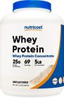 Nutricost Whey Protein Concentrate (Unflavored) 5LBS - Non-GMO Protein Powder