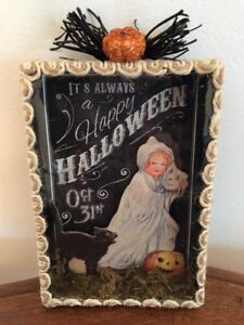 Bethany Lowe Halloween Shadow Box Ornament—Retired