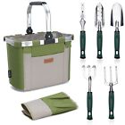 New Listing7 Pieces Gardening Tools Set Heavy Duty Supplies Garden Tool Kit with Storage