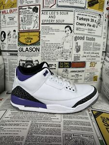 Nike Air Jordan 3 Retro Dark Iris CT8532-105 Men Size 10.5 With Box