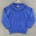 Vintage Angelon by Darlene Sweater Womens S Blue French Angora Lambswool 50s USA