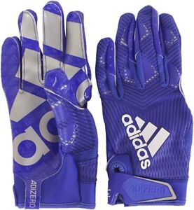 New Adidas Adizero 8.0 Receiver Football Gloves Royal Size 2XL