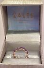 14k SOLID ROSE GOLD 3.25ct AMETHYST ETERNITY RING. (sz7) ZALES JEWELERS $425.00