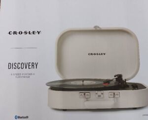 New ListingCrosley Discovery Vintage Vinyl Record Player Turntable, Dune - New 3 Speed