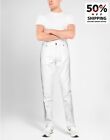 RRP €231 Z ZEGNA Jeans W38 Logo Patch Belt Loops Straight Leg Slim Fit