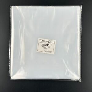 100 - 45 RPM Vinyl Record Album Sleeves Plastic Clear Outer sleeve Covers