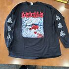 Vintage Deicide Once Upon The Cross Long Sleeve T Shirt Death Metal Tour Shirt