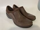Merrell Air Cushion Spire Dark Brown Leather Stretch Comfort Slip-On Shoe 7.5 US