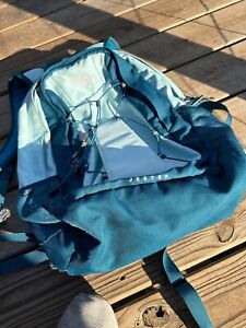 The North Face Backpack Blue Jester School Laptop Hiking Outdoor.