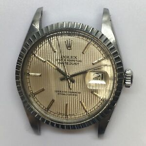 1978 Rolex Stainless Steel Datejust 16030 Tuxedo Dial Mens Watch 36MM Head Only