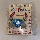 Best Friends Vintage 1990s Necklace Friendship Grey Cats And Heart J6