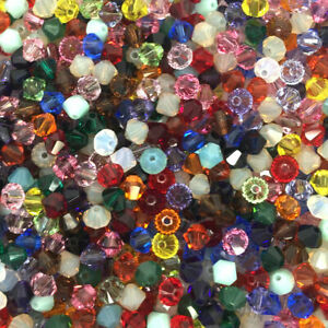 1000pcs Mix 2/3/4/5/6/8mm Glass Crystal bicone beads #5301 Fashion Jewelry