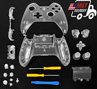 Clear  Xbox One Controller with 3.5mm Jack Shell & Buttons Kit Parts Housing Mod