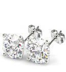 1.02 Ct Round Cut VS1/F Diamond Stud Earrings 14K White Gold