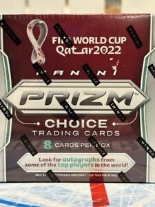 2022 Panini World Cup Prizm CHOICE Hobby Box Sealed Soccer!