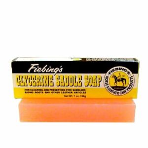 Fiebing's Glycerine Leather Saddle Soap - 7 Ounce Bar