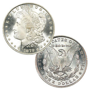1879 O Morgan Silver Dollar $1 Brilliant Uncirculated BU 90% Silver