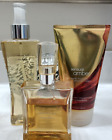 Bath & Body Works Sensual Amber Body Mist  & Shower Cream,  Perfume Set of 3