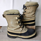 Sorel Kaufman Caribou Snow Boots Mens Sz 12 Leather Waterproof Wool Liners VTG