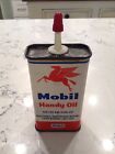 Vintage 4 Oz Mobil Pegasus Handy Oiler Advertising Oil Can
