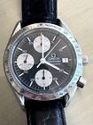 OMEGA Speedmaster Date 3511.50 Automatic Reverse Panda Dial Watch Leather Strap