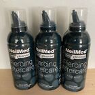 Lot 3 NeilMed Piercing Aftercare - 6.3 oz Fine Mist Wound Wash EXP 10/2027